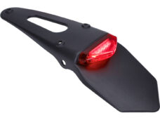 Achterspatbord DMP + ledverlichting zwart bromfiets