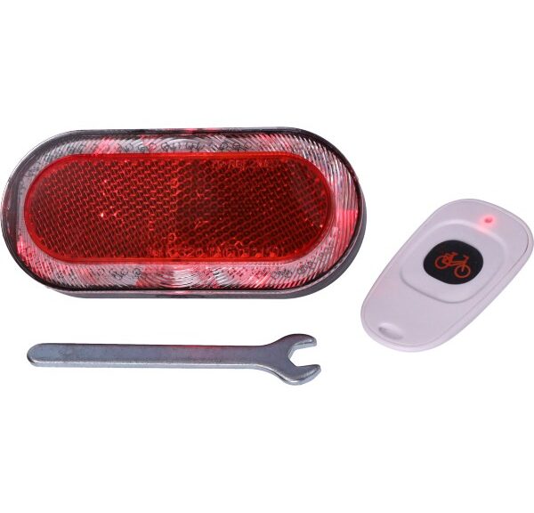 achterlicht Blink + alarm + afstandsbediening en flits (locator) functie fatbike
