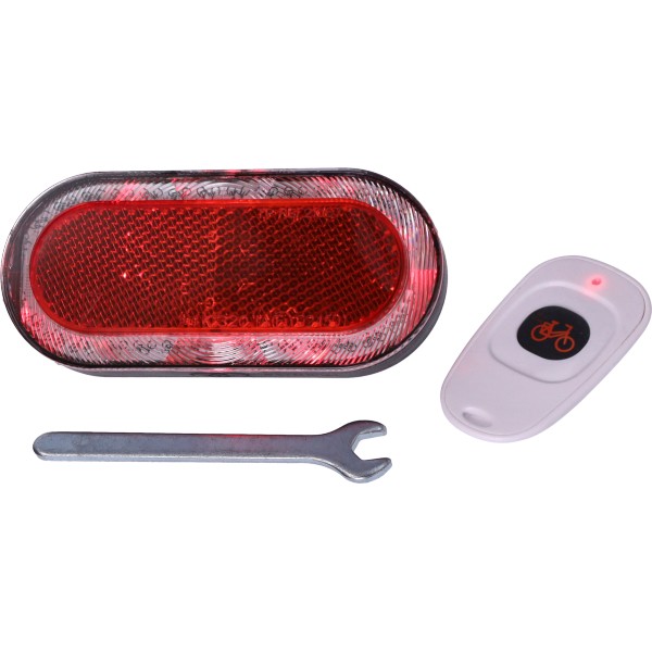 achterlicht Blink + alarm + afstandsbediening en flits (locator) functie fatbike