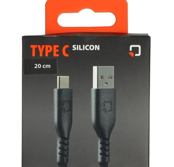 oplaadkabel lampa silicone telefoon USB type A > USB type C lengte 20cm 91786