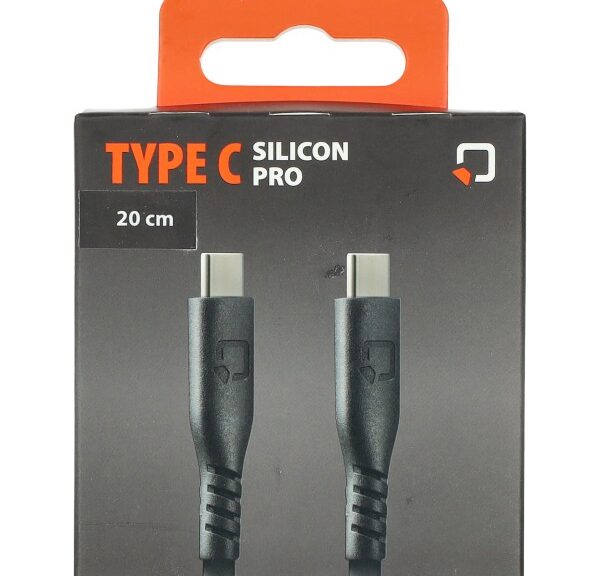 oplaadkabel lampa silicone telefoon USB type C > USB type C lengte 20cm 91789
