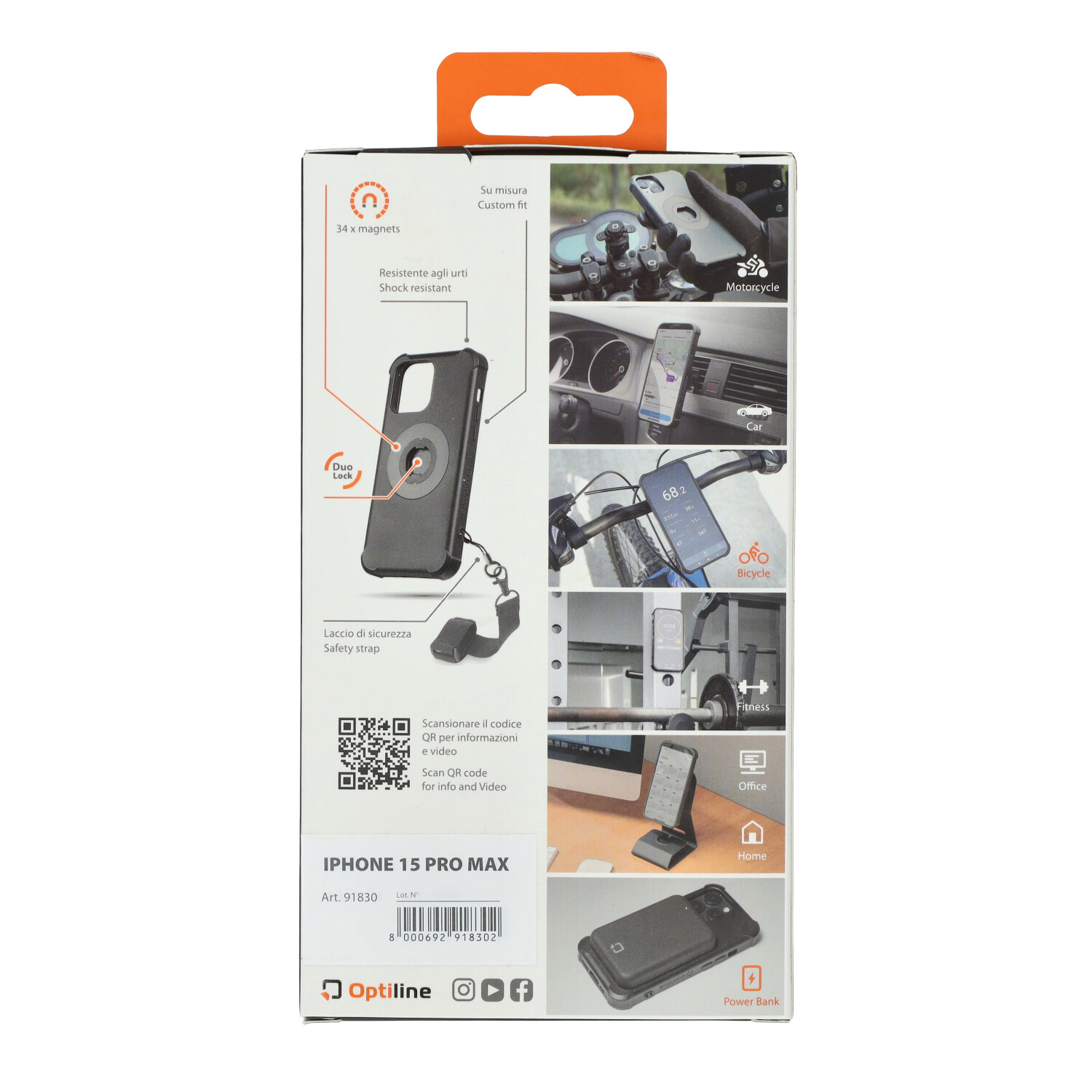 Magsafe Lampa Telefoonhoes Duolock Voor Iphone 15 Pro Max 91830 - Afbeelding 2