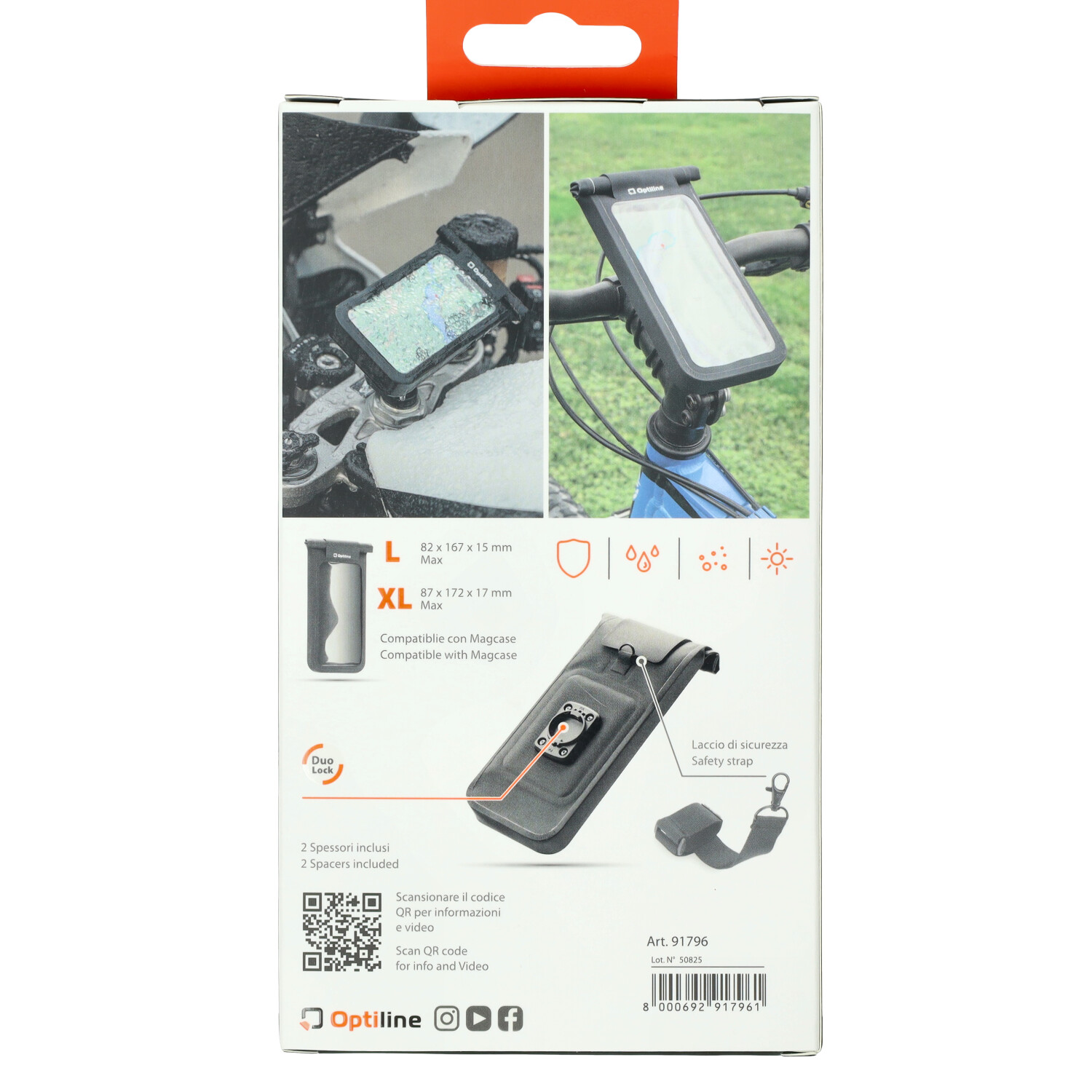 Beschermhoes Lampa Telefoon Waterbestendig Maat Xl - 87x172x17 Mm 91796 - Afbeelding 2