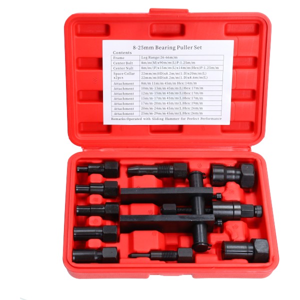 gereedschap lagertrekker inw. inwendig 8-25mm 10-delig