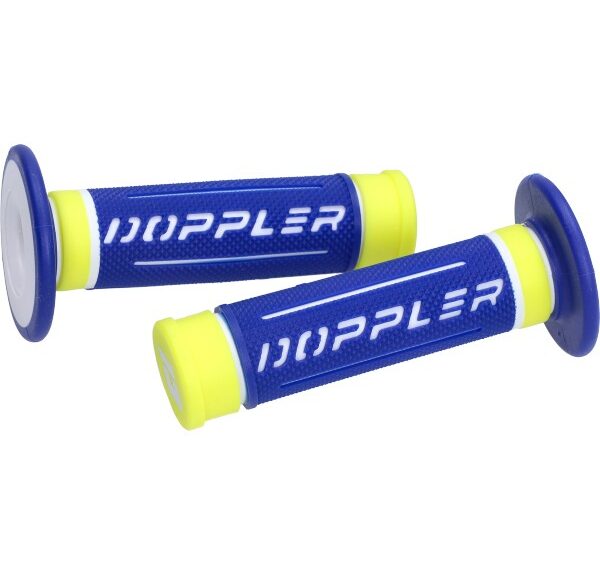 handvatset Doppler 3d universeel blauw/geel fluor 22/24mm 517947