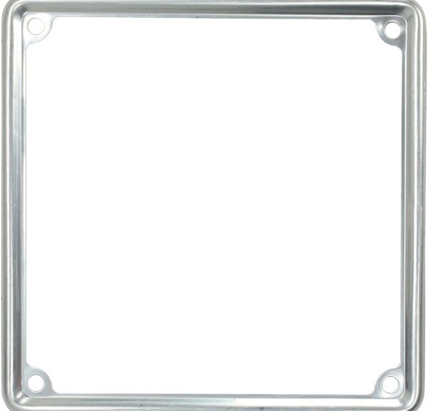 rand kentekenplaat metaal 170x170mm vespa classic chroom