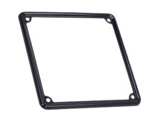 Rand Kentekenplaat Metaal 170x170mm Vespa Classic Zwart