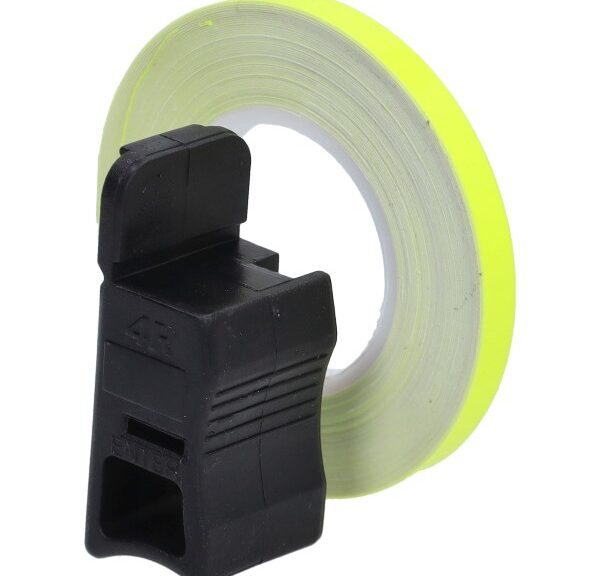 sticker universeel cif wielbies + montage-adapter 6 meter geel fluor