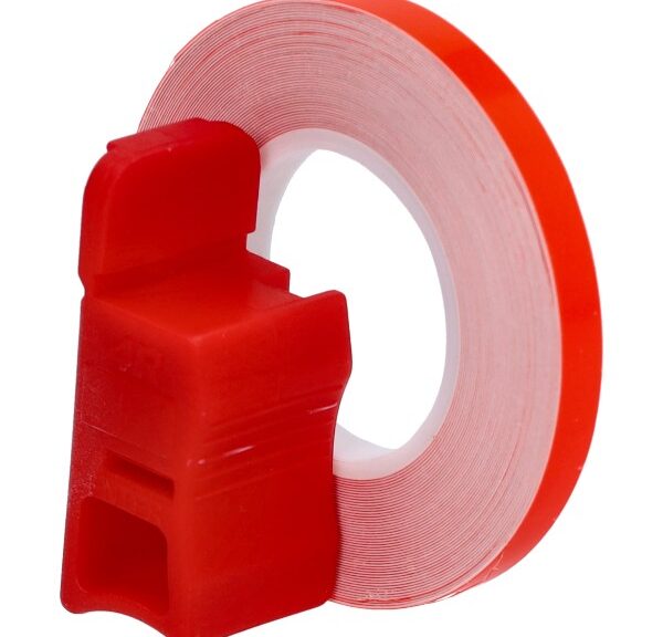 sticker universeel cif wielbies reflecterend + montage-adapter 5mm rood fluor