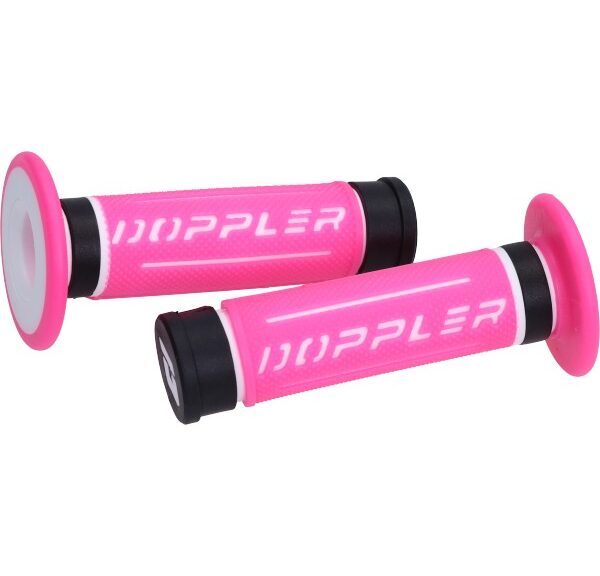 handvatset Doppler 3d universeel roze/zwart/wit 22/24mm 517395