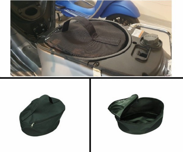 helmbaktas Vespa zwart gts 125cc