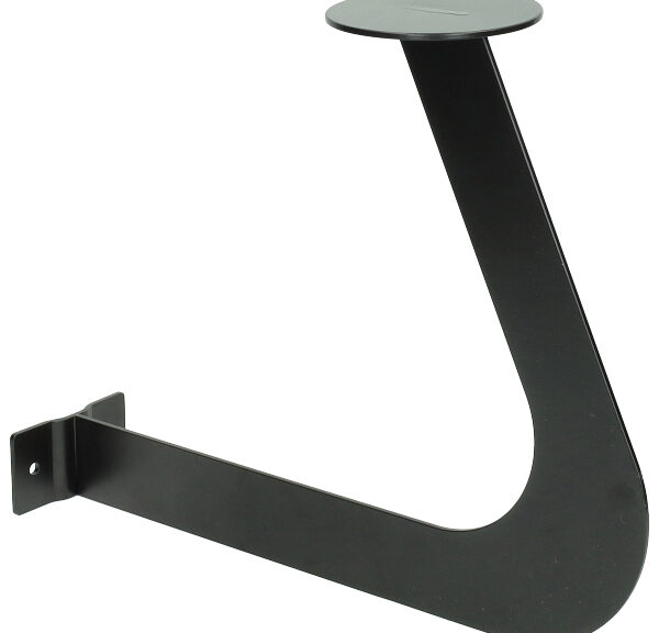 Helm wandsteun metaal zwart mat