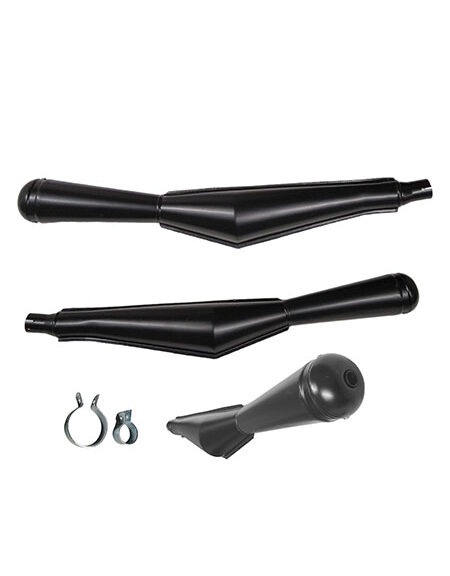 Uitlaat jamarcol oldtimer megafoon uni. 28mm zwart