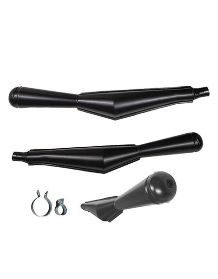 uitlaat jamarcol oldtimer (made in EU) megafoon uni. 28mm zwart