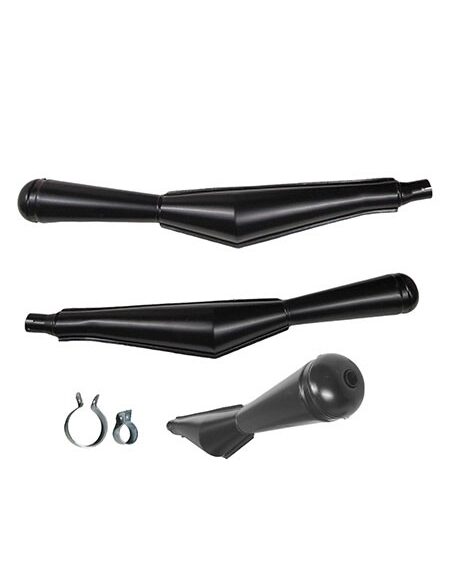 uitlaat jamarcol oldtimer (made in EU) megafoon uni. 32mm zwart