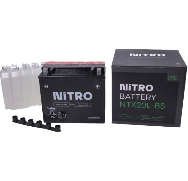 accu nitro ntx20l-bs/ytx20l-bs onderhoudsvrij