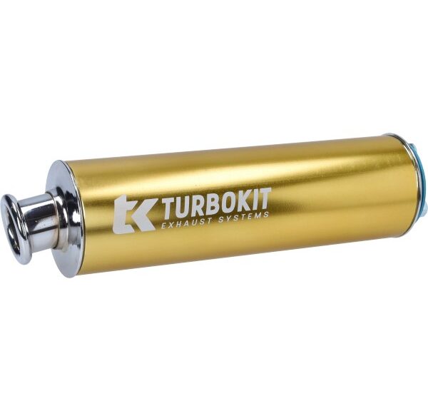 nademper Turbokit aluminium 3-bouts 60mm goud
