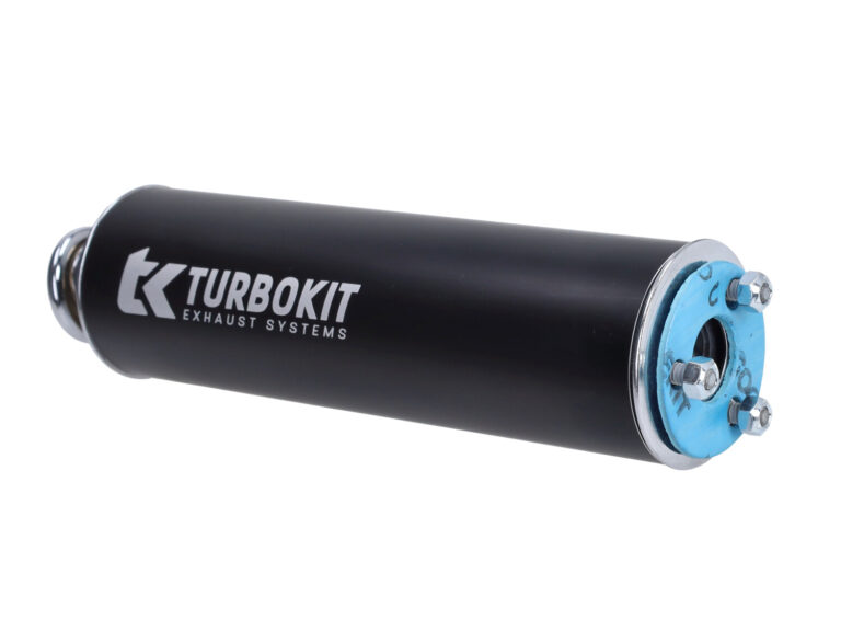 Nademper Turbokit Aluminium 3-bouts 60mm Zwart