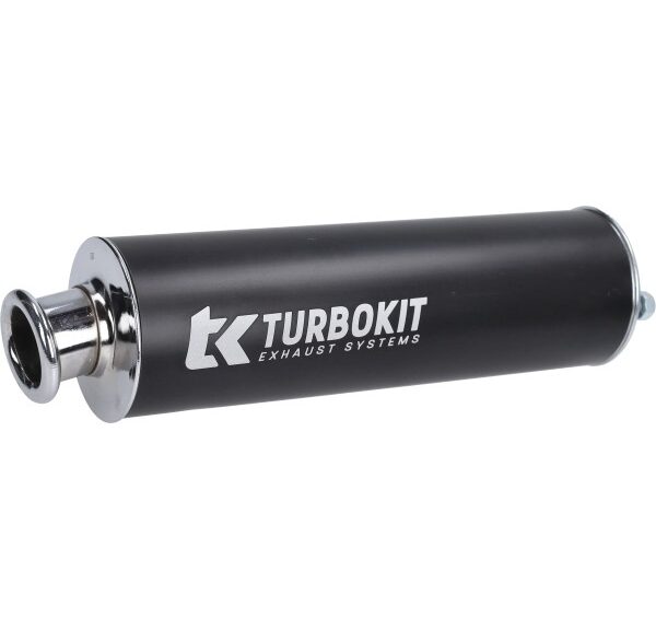 nademper Turbokit aluminium 3-bouts 60mm zwart