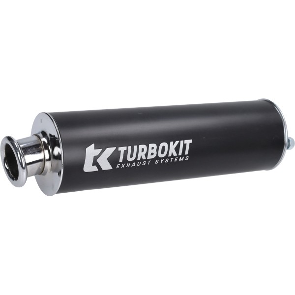nademper Turbokit aluminium 3-bouts 60mm zwart