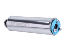 Nademper Turbokit Aluminium 3-bouts 60mm Zilver
