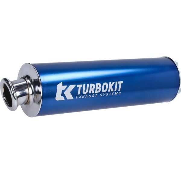 nademper Turbokit aluminium 3-bouts 60mm blauw