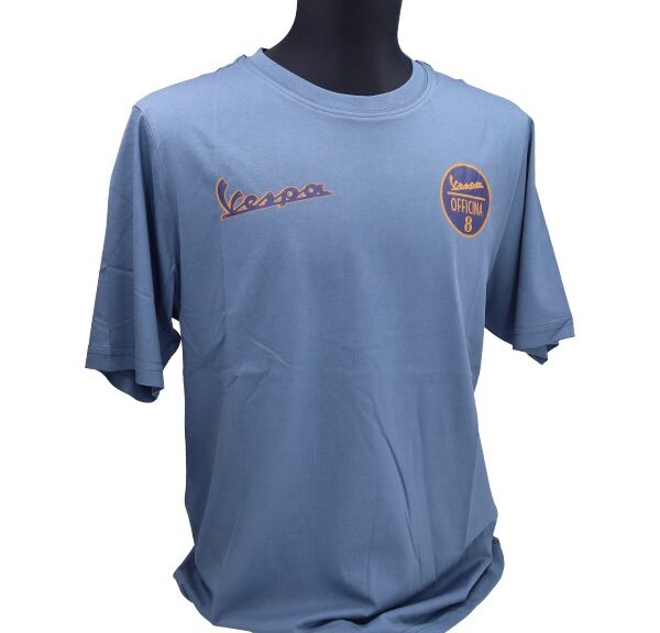 t-shirt Piaggio origineel officina 8 L blauw 8l0177m04ott