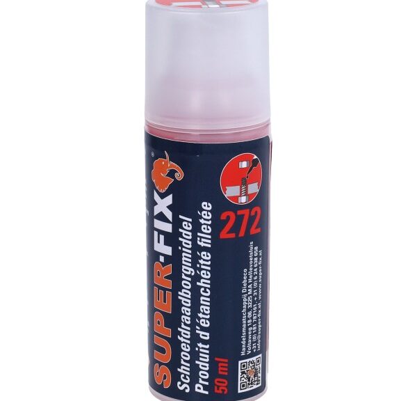 borgmiddel super-fix schroefdraad hoogvast 272 50ml rood 1604005