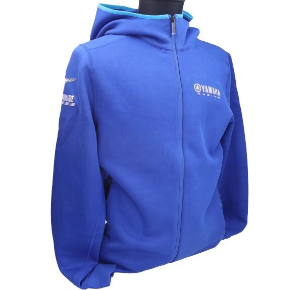 hoodie Yamaha origineel met rits paddock blauw qmb26fs1e00l