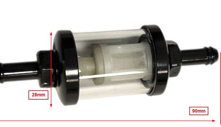 Benzinefilter 101 Octane Demontabel 7mm Zwart