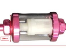 Benzinefilter 101 Octane Demontabel 7mm Roze
