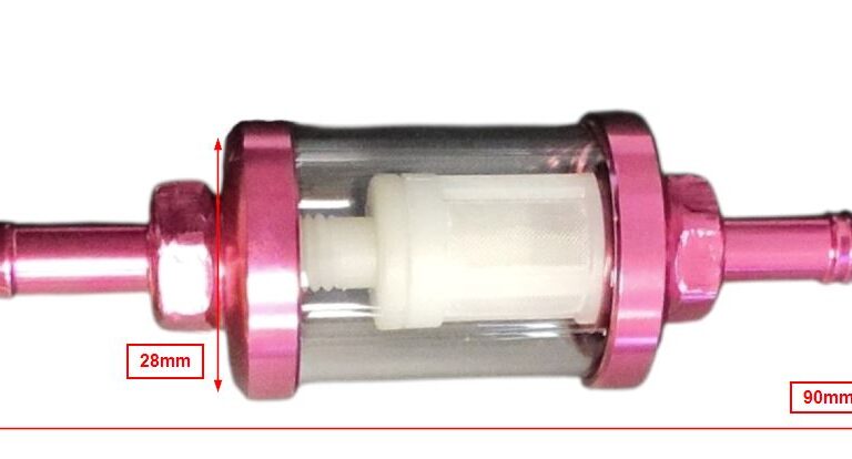 Benzinefilter 101 Octane Demontabel 7mm Roze