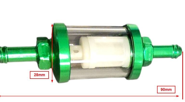 Benzinefilter 101 Octane Demontabel 7mm Groen