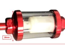 Benzinefilter 101 Octane Demontabel 7mm Rood