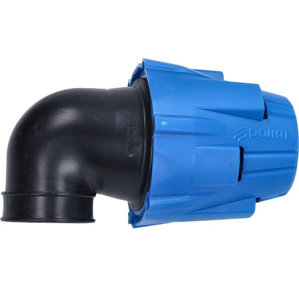 powerfilter polini haaks universeel 90 graden 32mm blauw 203.0182