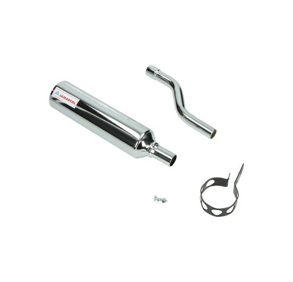 Verchroomde Jamarcol nademper rond 60mm voor Honda MT en MTX