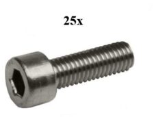 Bout inbus m5x30mm rvs