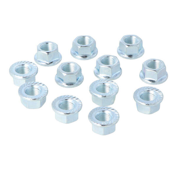 Moer + flens vliegwiel m10x1 12pcs camino — geschikt voor Puch