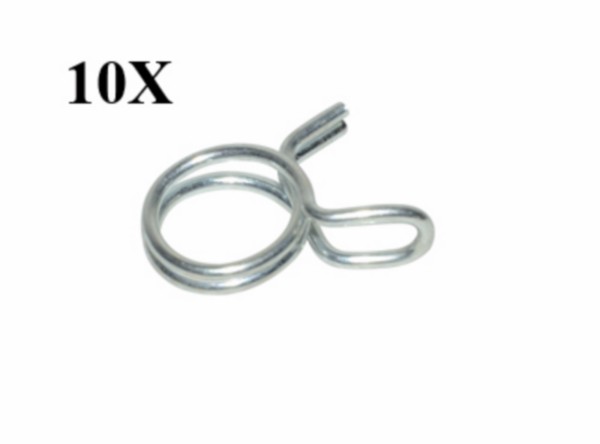 knijpveerklem olie/lucht/ben slang 7mm 10pcs