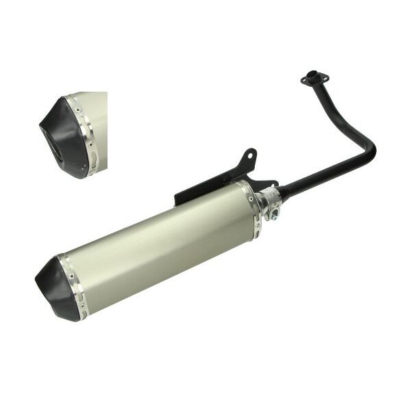 uitlaat jamarcol ovaal (made in EU) (model Akrapovic) alu/zwart agm VX50