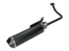 uitlaat jamarcol ovaal (model Akrapovic) zwart/zwart BTC Felice