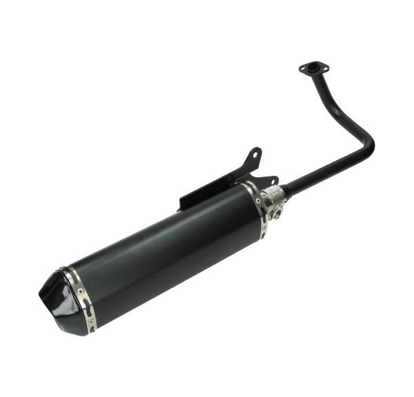 uitlaat jamarcol ovaal (made in EU) (model Akrapovic) zwart/zwart BTC Felice