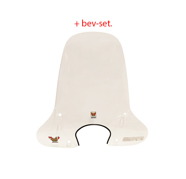 Pare-brise Isotta avec kit de montage haut — compatible avec les moteurs AGM