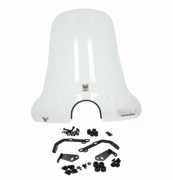 windscherm isotta met bevestigingsset hoog ronde koplamp helder agm VX50