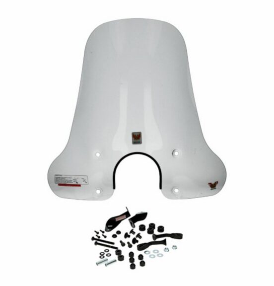 windscherm isotta met bevestigingsset hoog ronde koplamp smoke agm VX50
