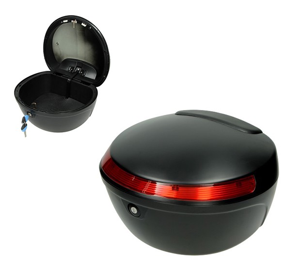 topkoffer Ecooter universeel 26L zwart mat ecooter E1