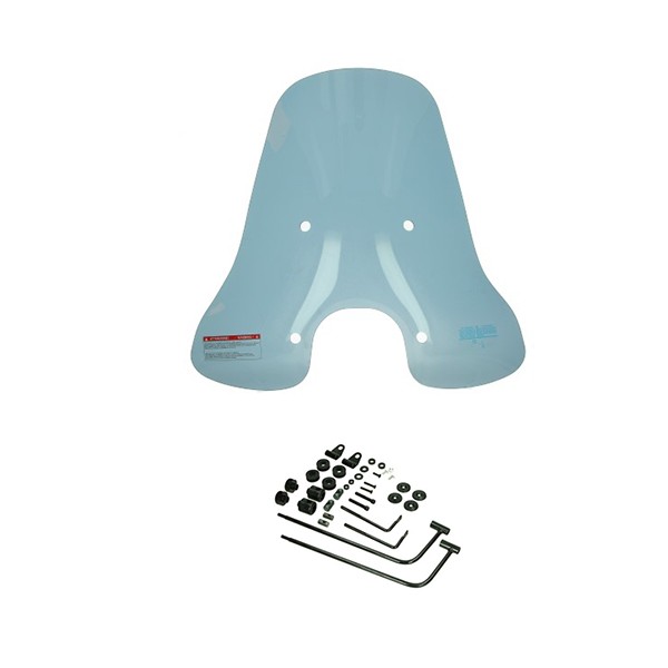 windscherm DMP met bevestigingsset hoog vierkante koplamp smoke agm VX50s