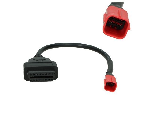 diagnosekabel universeel OBD2 stekker euro-5 (6 pins o.a.Piaggio)