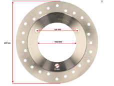 Disco de freio de 3 furos, 220 mm, para freio dianteiro de ciclomotor e scooter.