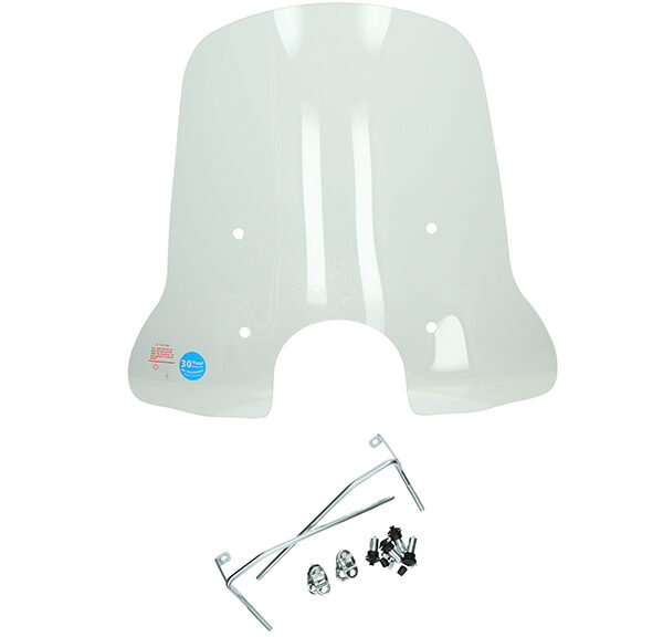 Pare-brise Regia avec kit de montage haut Razzo Pisa RS50 transparent Turbho RS-50